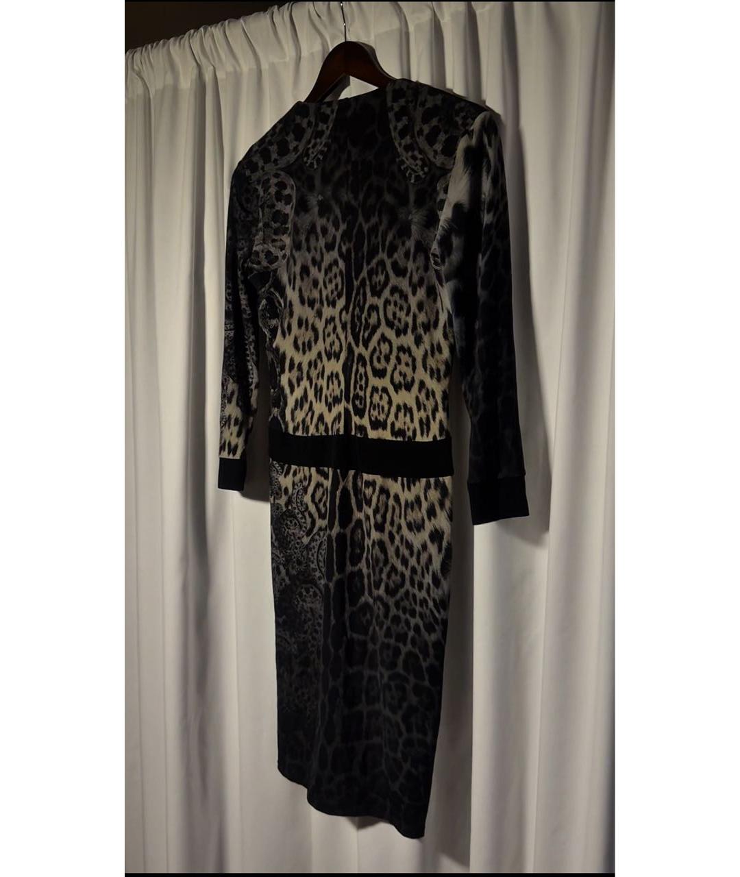 ROBERTO CAVALLI Черное полиамидовое коктейльное платье, фото 2