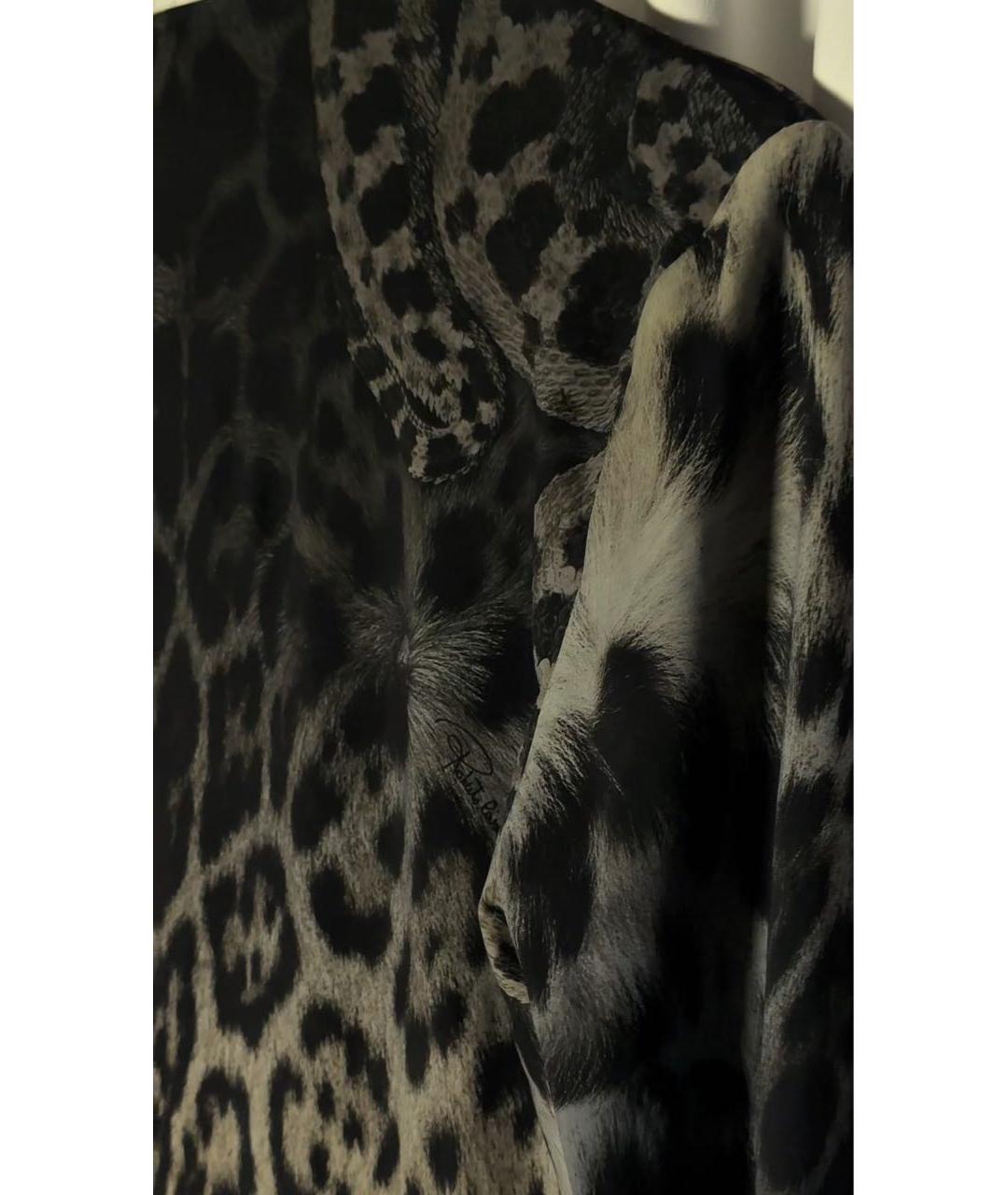 ROBERTO CAVALLI Черное полиамидовое коктейльное платье, фото 4