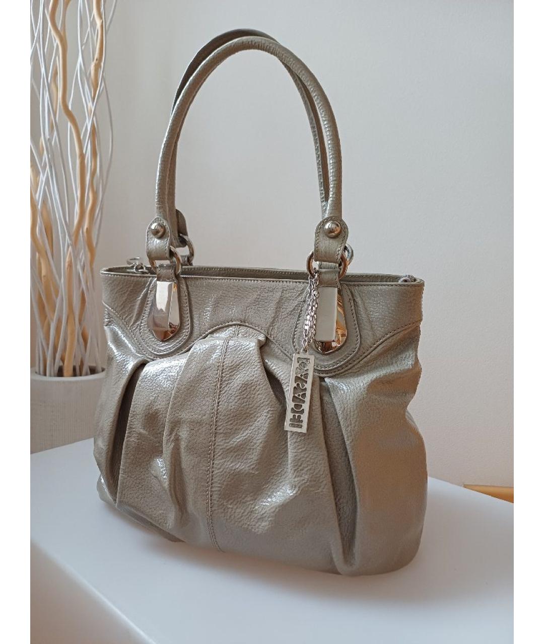 CASADEI Серая кожаная сумка через плечо, фото 3