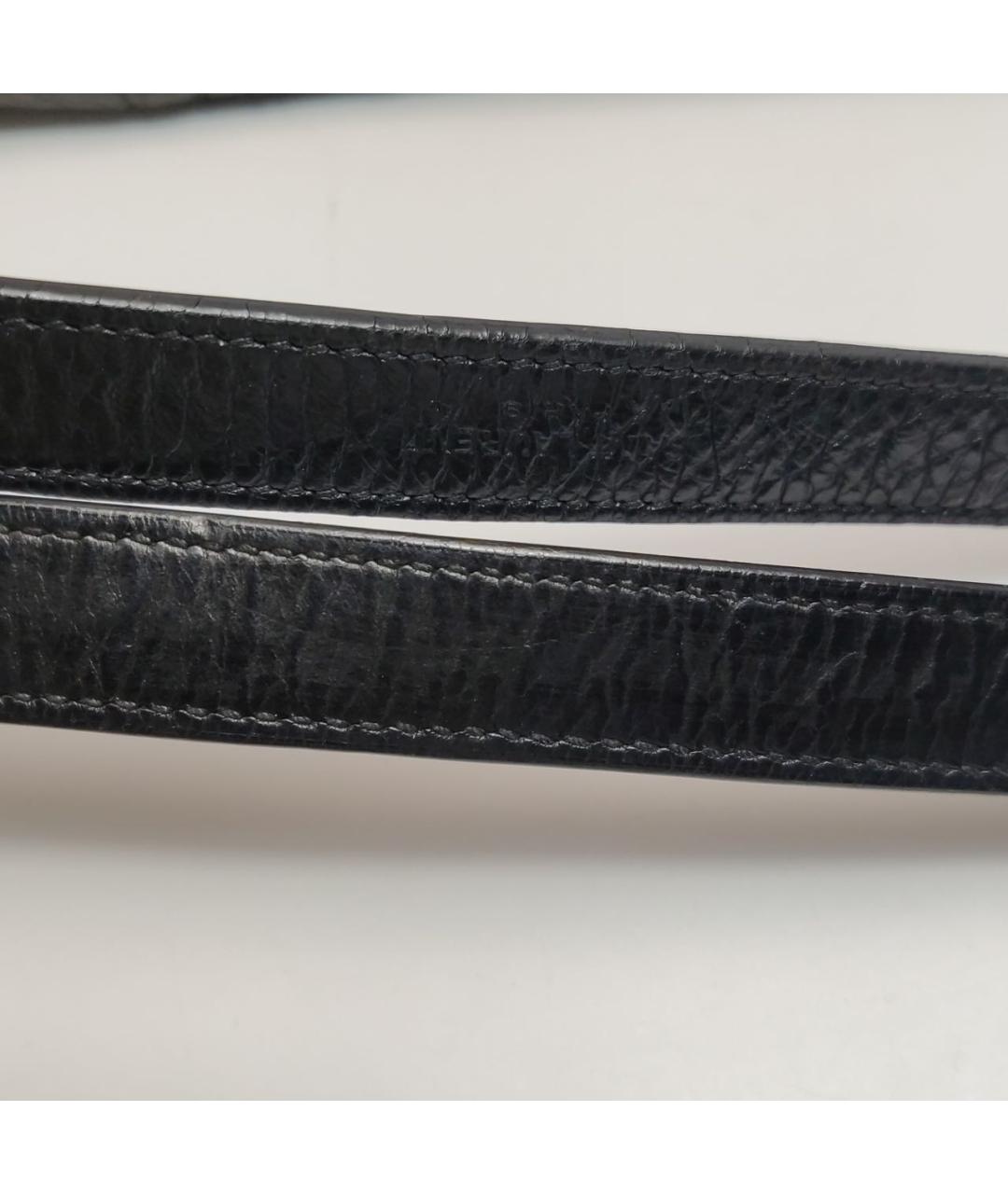 SAINT LAURENT Черная кожаная сумка через плечо, фото 8