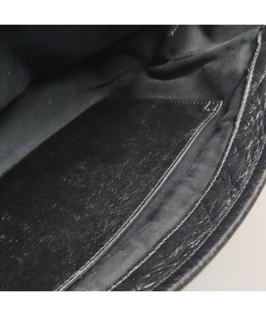 SAINT LAURENT Черная кожаная сумка через плечо, фото 6