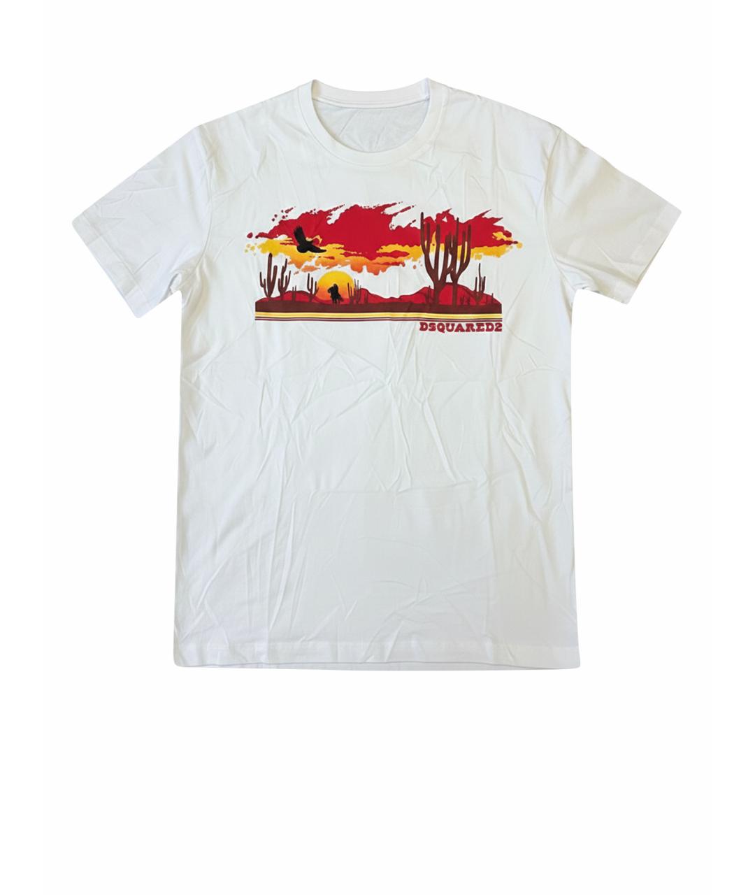 DSQUARED2 Белая хлопковая футболка, фото 1