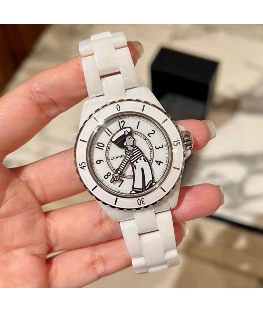 CHANEL Белые часы, фото 2