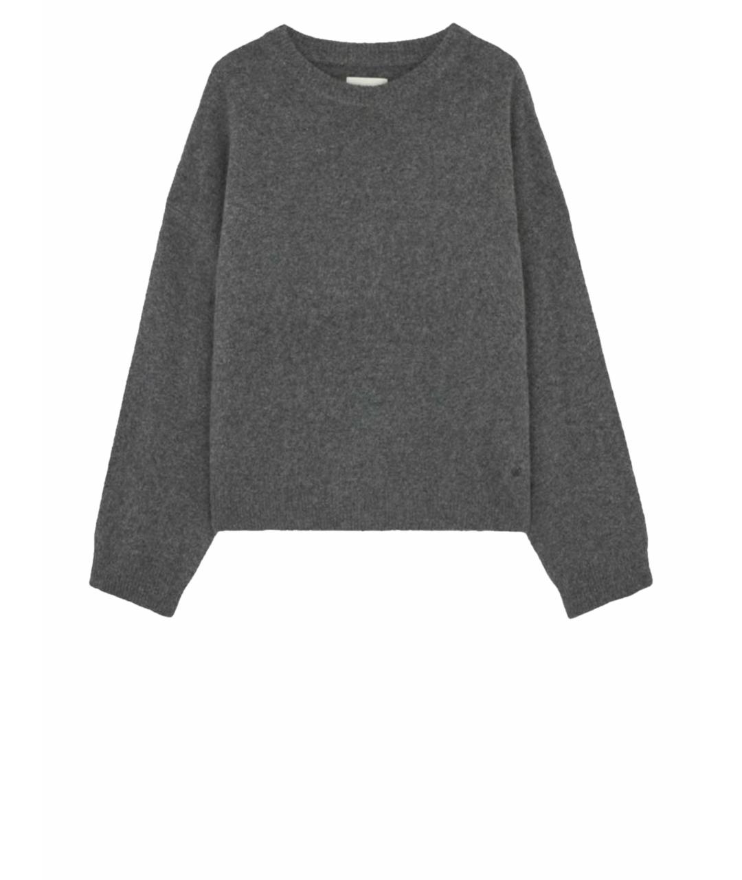 LOULOU STUDIO Серый шерстяной джемпер / свитер, фото 1