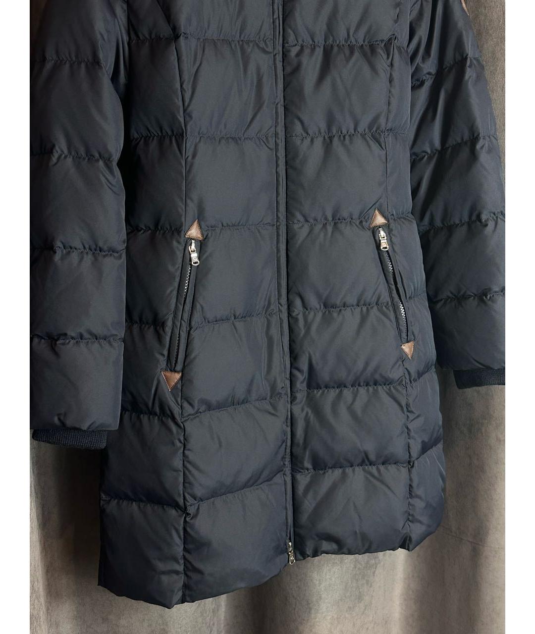 RALPH LAUREN Темно-синий полиэстеровый пуховик, фото 4