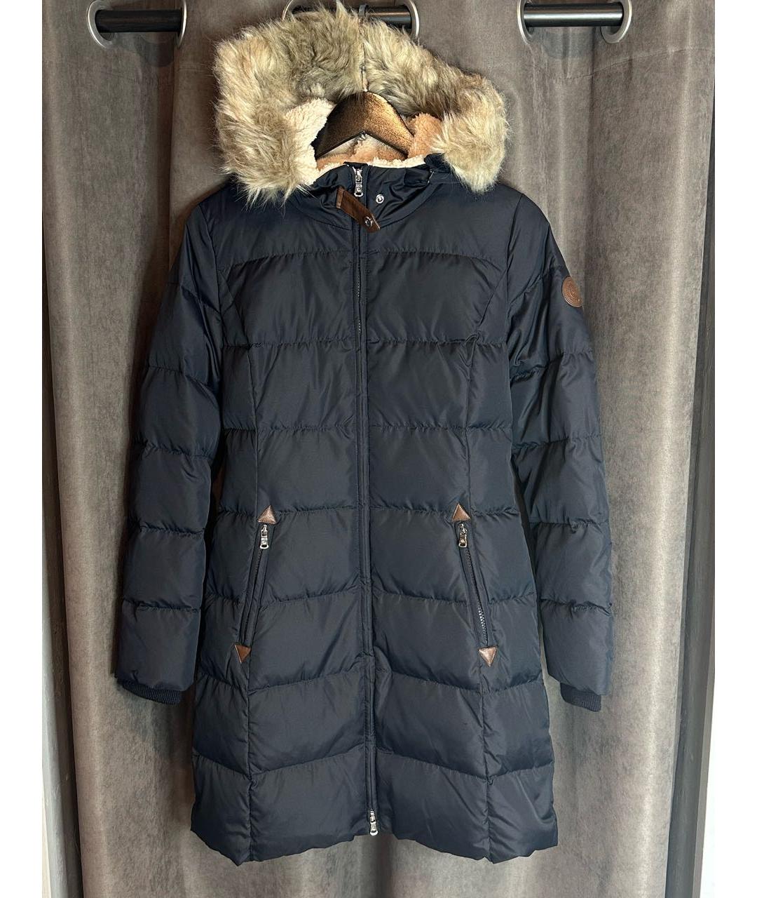 RALPH LAUREN Темно-синий полиэстеровый пуховик, фото 8