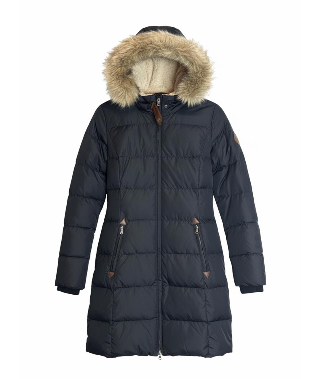 RALPH LAUREN Темно-синий полиэстеровый пуховик, фото 1