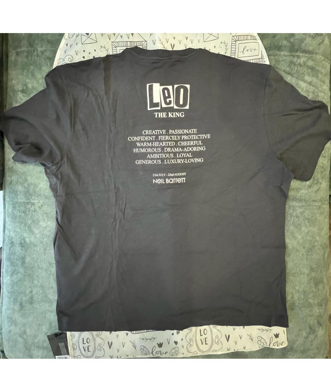 BARRETT Черная хлопковая футболка, фото 2