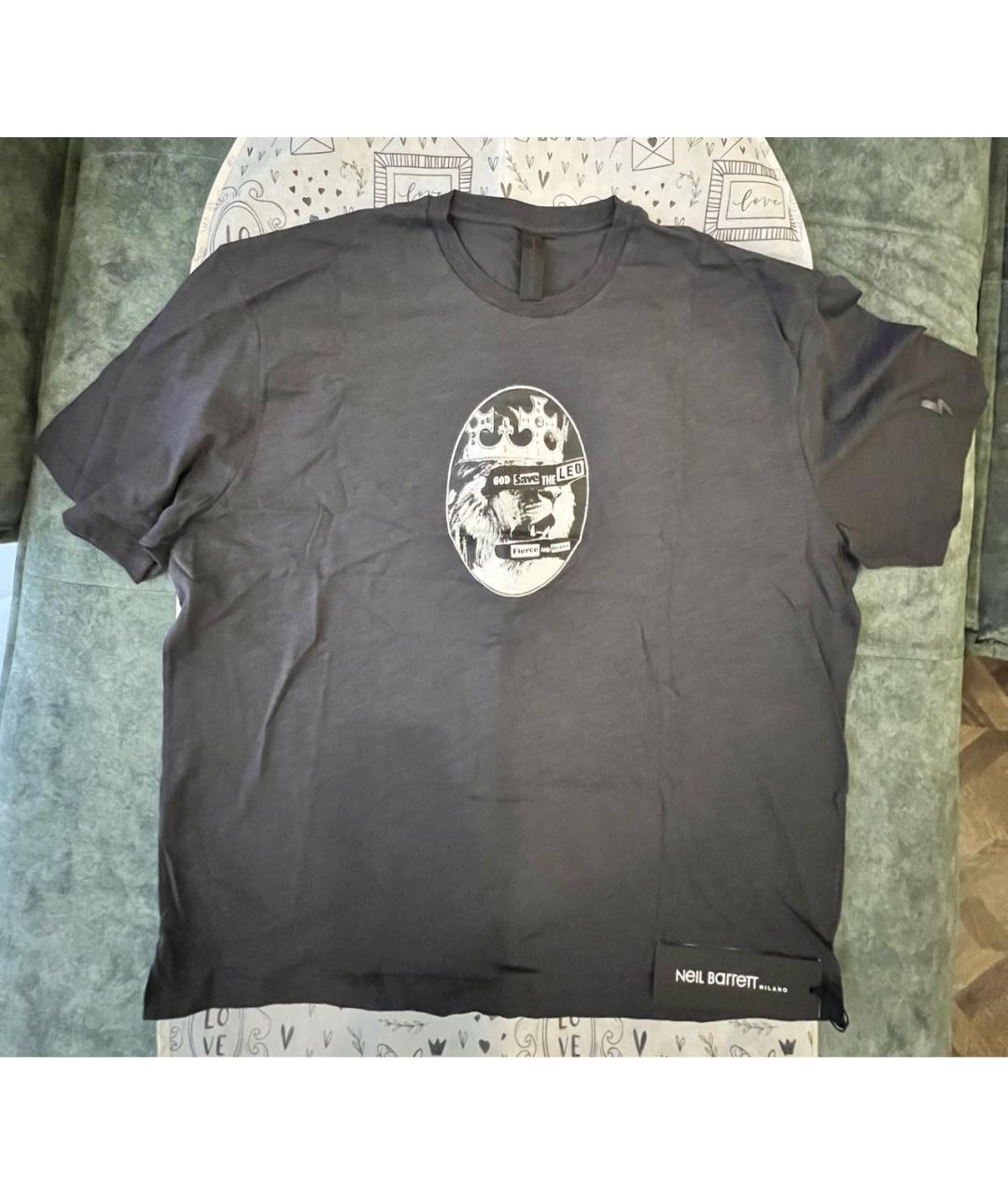 BARRETT Черная хлопковая футболка, фото 9