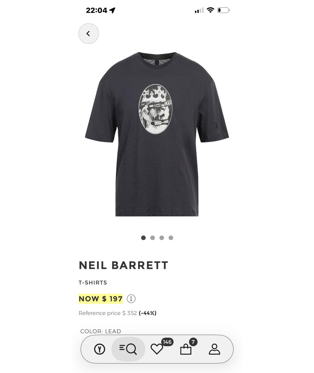 BARRETT Черная хлопковая футболка, фото 7