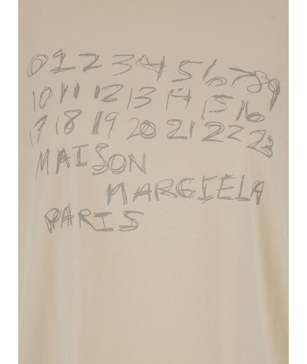 MAISON MARGIELA Белая хлопковая футболка, фото 3