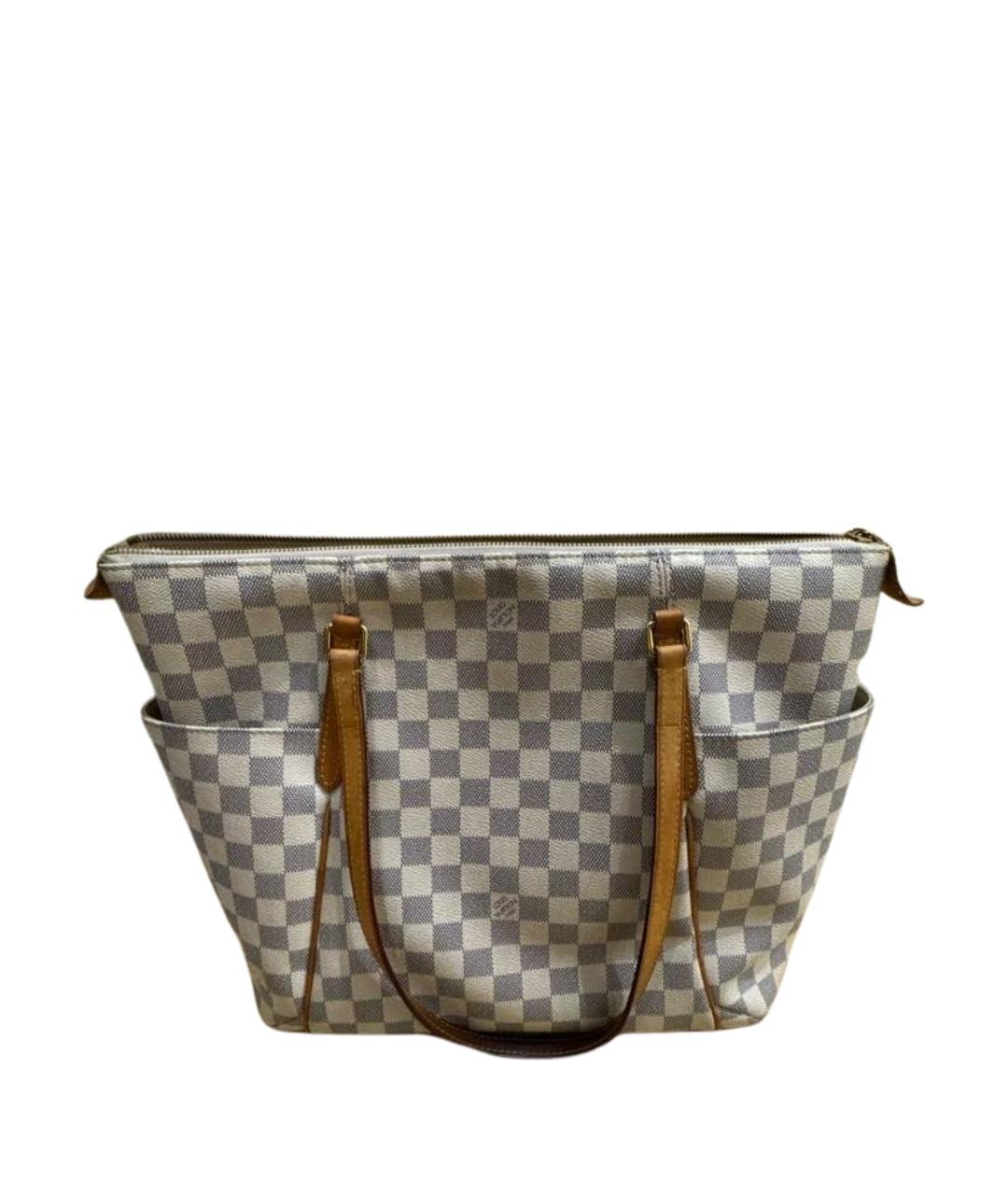 LOUIS VUITTON Бежевая кожаная сумка тоут, фото 1