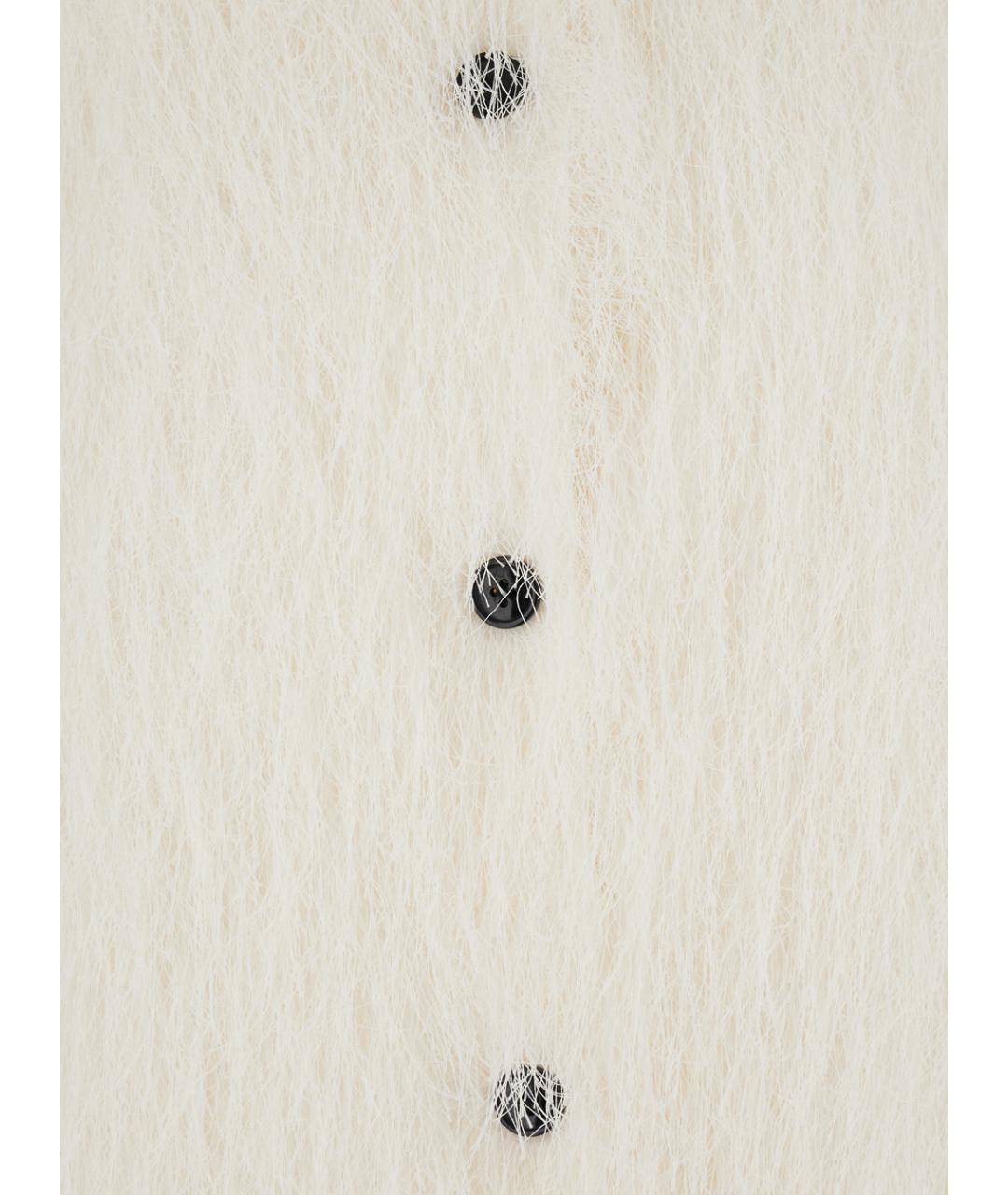 LOULOU STUDIO Белое полиэстеровое пальто, фото 3