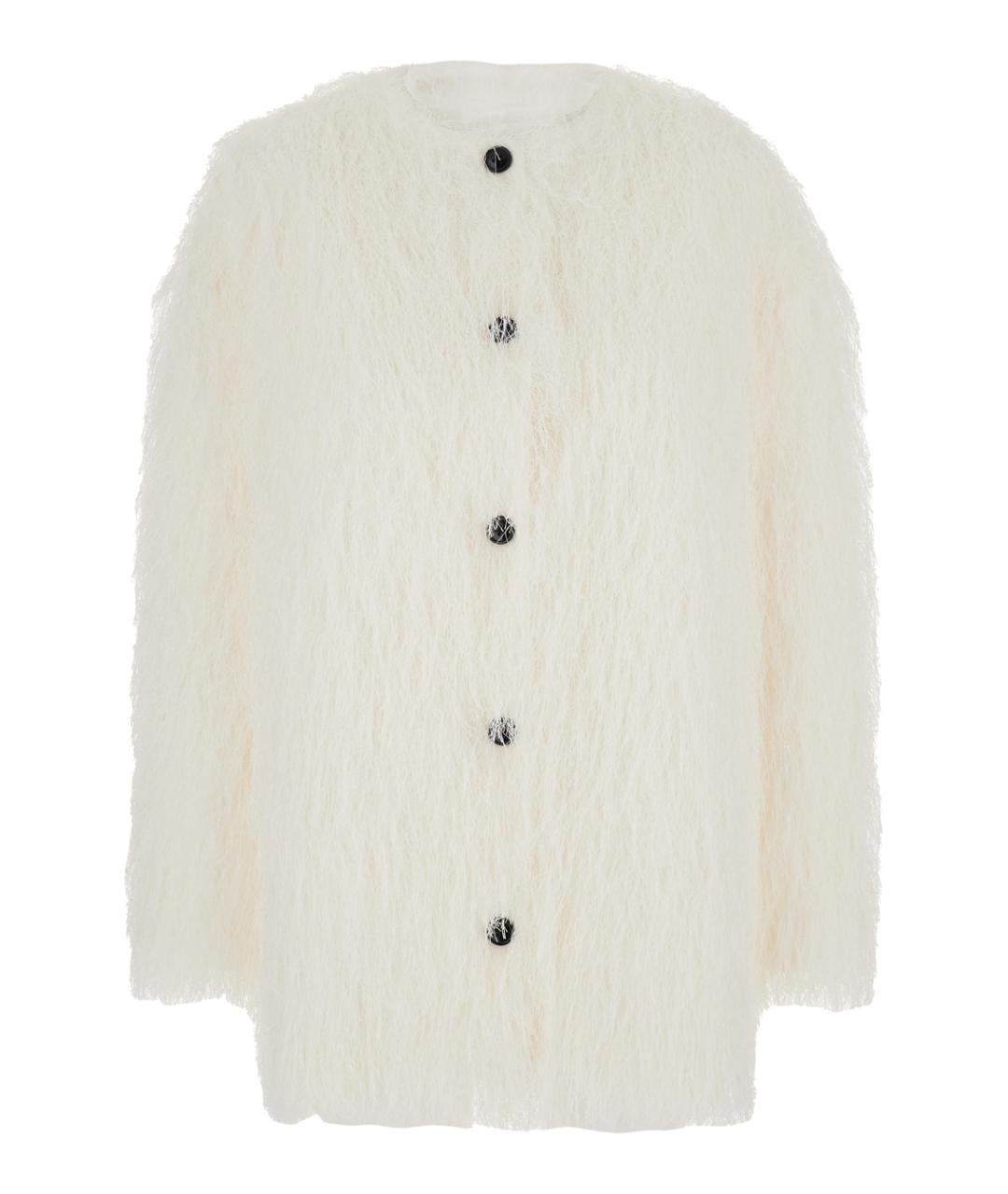 LOULOU STUDIO Белое полиэстеровое пальто, фото 1