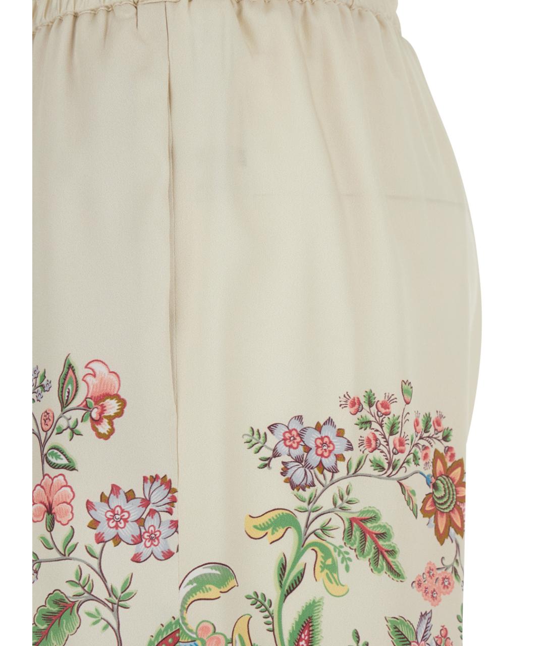 ETRO Белые полиэстеровые прямые брюки, фото 3