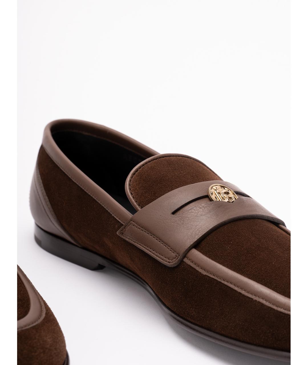 DOLCE&GABBANA Коричневые замшевые лоферы, фото 5