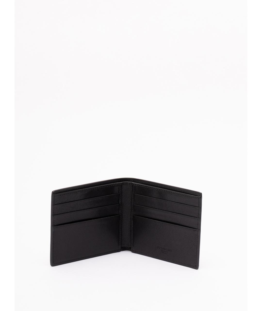 DOLCE&GABBANA Черный кожаный кошелек, фото 3