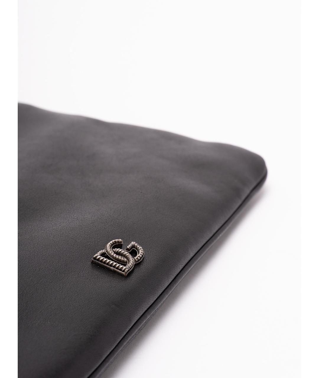 DOLCE&GABBANA Черная кожаная папка для документов, фото 5
