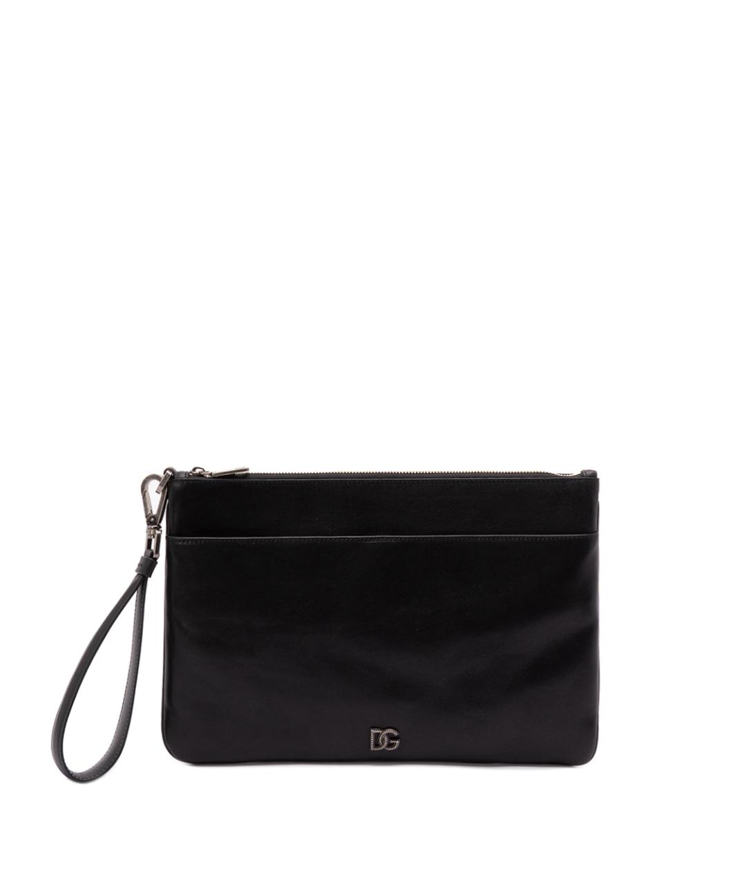 DOLCE&GABBANA Черная кожаная папка для документов, фото 1