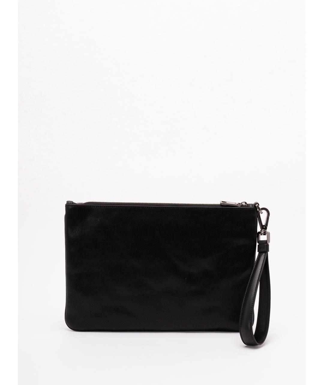 DOLCE&GABBANA Черная кожаная папка для документов, фото 2