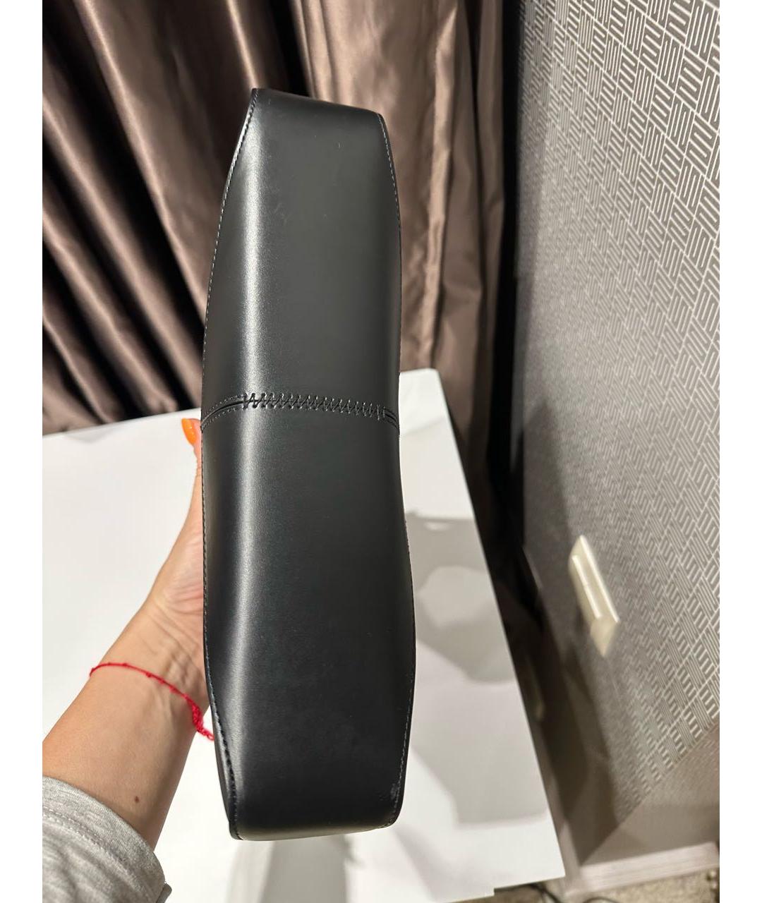 BALENCIAGA Черная кожаная сумка с короткими ручками, фото 3