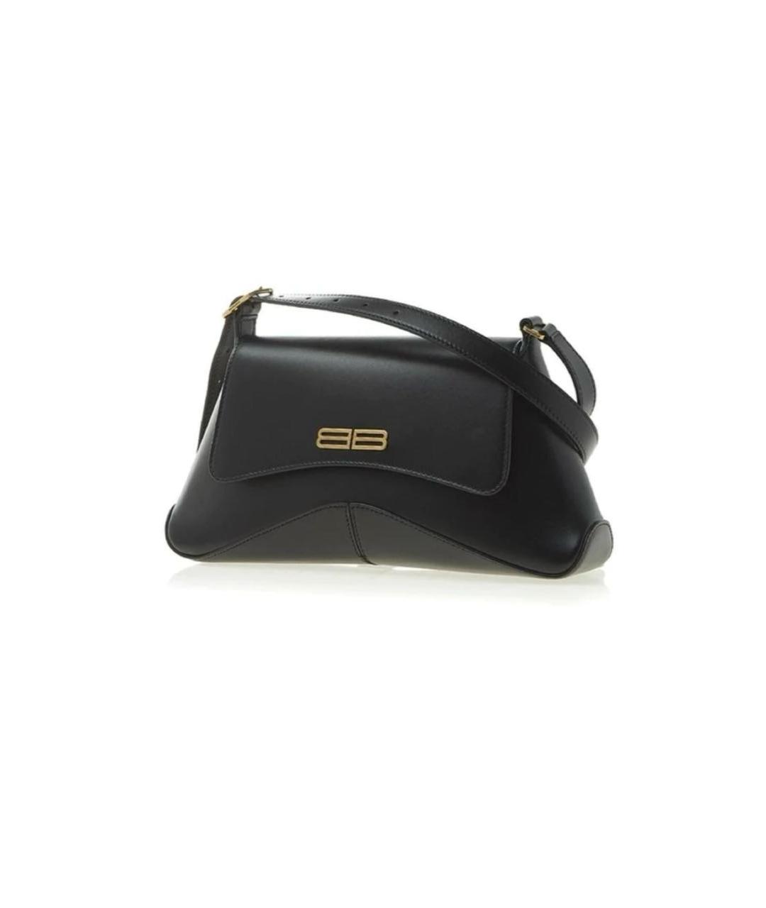BALENCIAGA Черная кожаная сумка с короткими ручками, фото 4