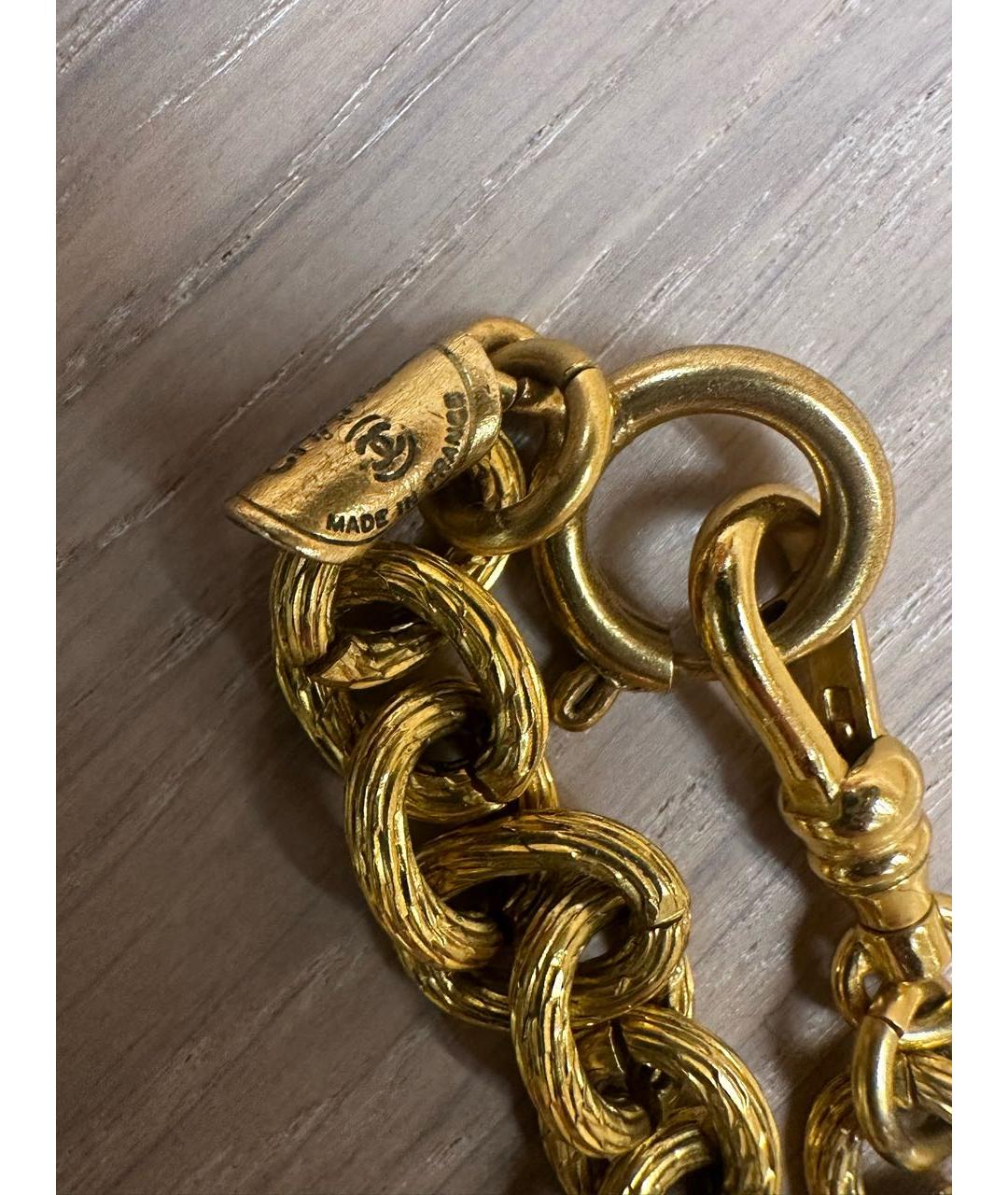 CHANEL Золотое металлическое колье, фото 3