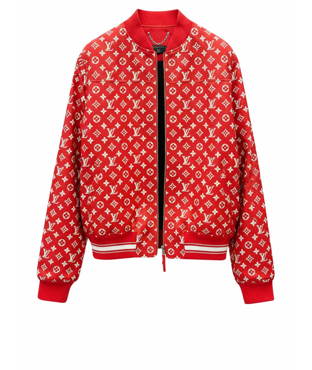 LOUIS VUITTON Красная кожаная куртка, фото 1