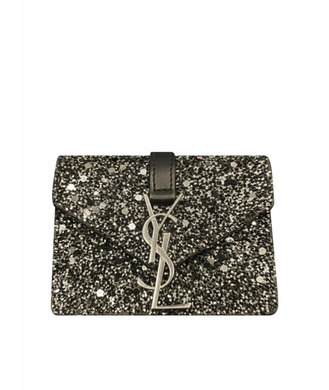 SAINT LAURENT Черная кожаная сумка через плечо, фото 1