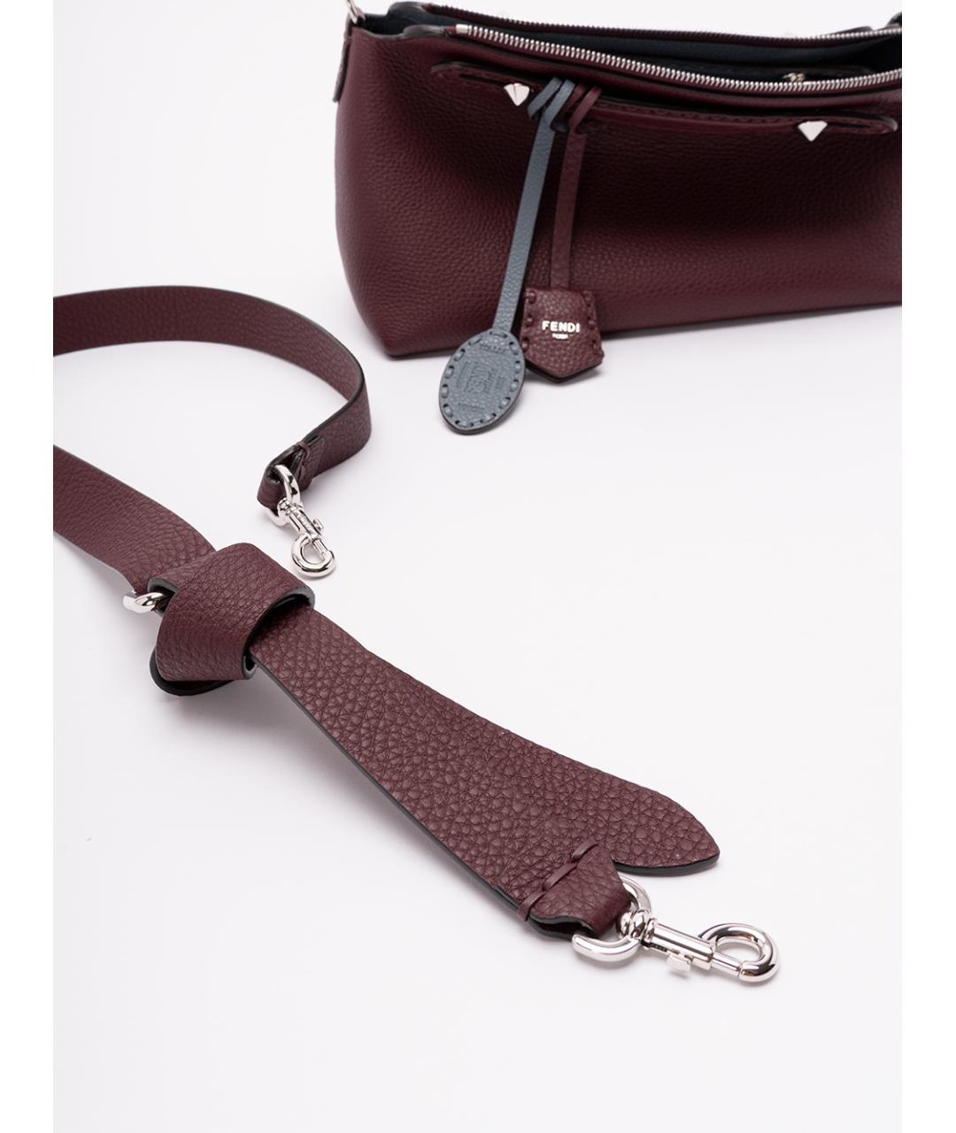 FENDI Бирюзовая кожаная сумка тоут, фото 6