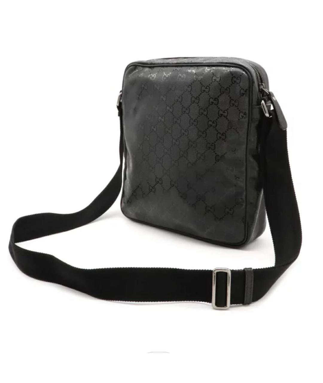 GUCCI Черная кожаная сумка на плечо, фото 2