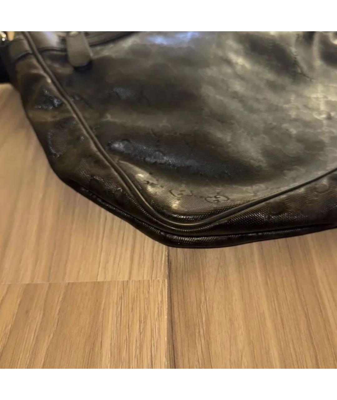 GUCCI Черная кожаная сумка на плечо, фото 6
