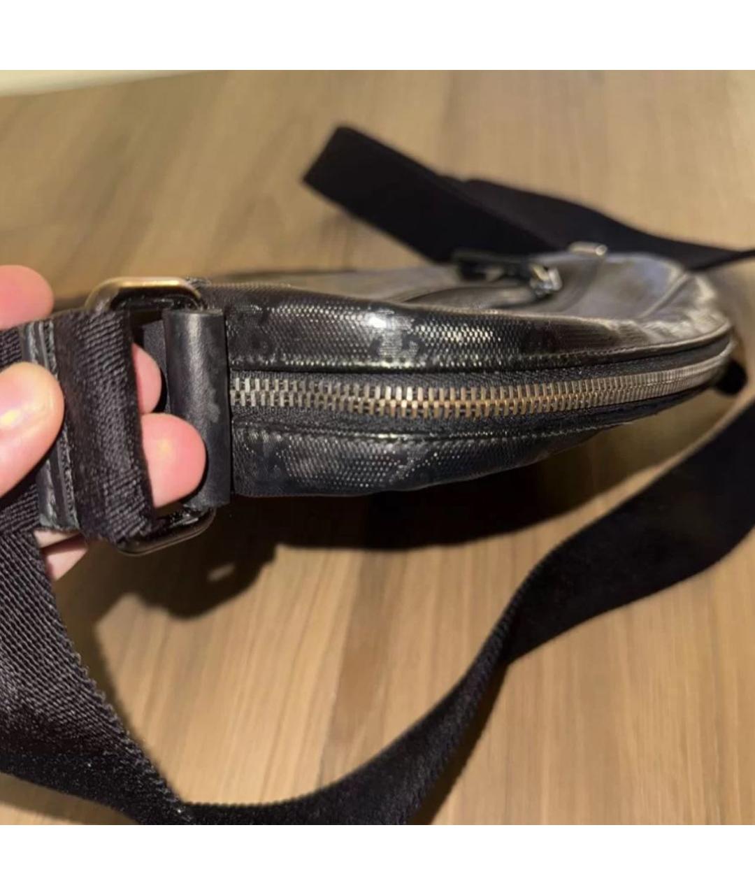 GUCCI Черная кожаная сумка на плечо, фото 5