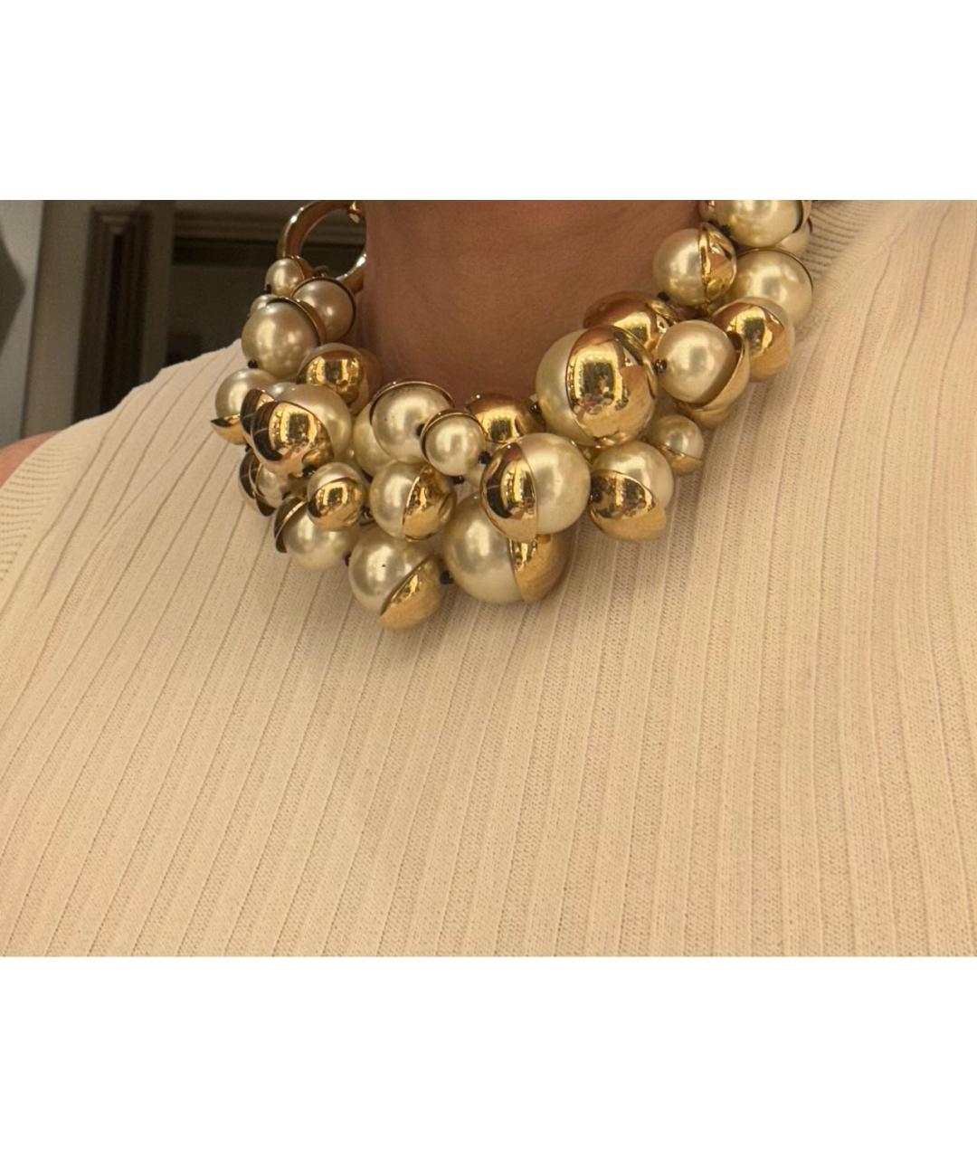 CHRISTIAN DIOR Белое жемчужное колье, фото 5