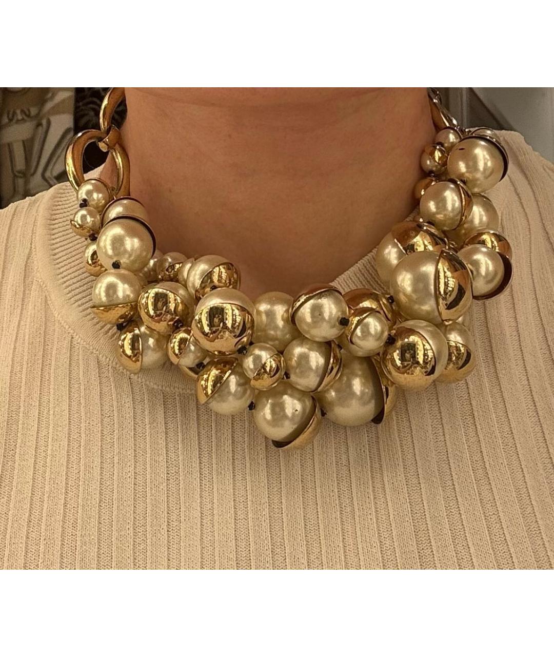 CHRISTIAN DIOR Белое жемчужное колье, фото 6