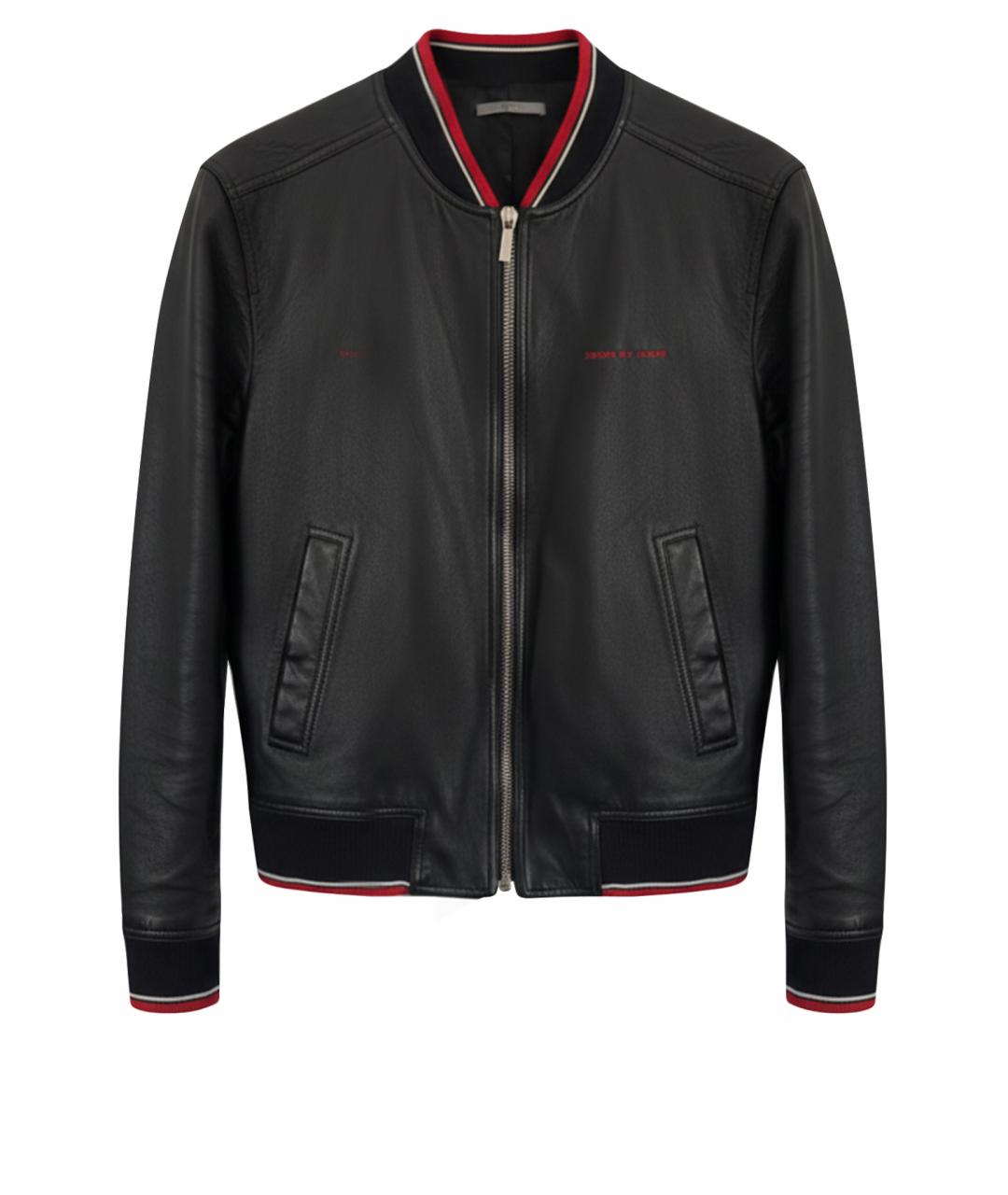 CHRISTIAN DIOR Черная кожаная куртка, фото 1