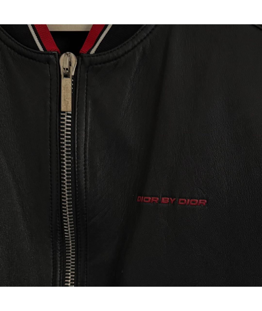 CHRISTIAN DIOR Черная кожаная куртка, фото 4