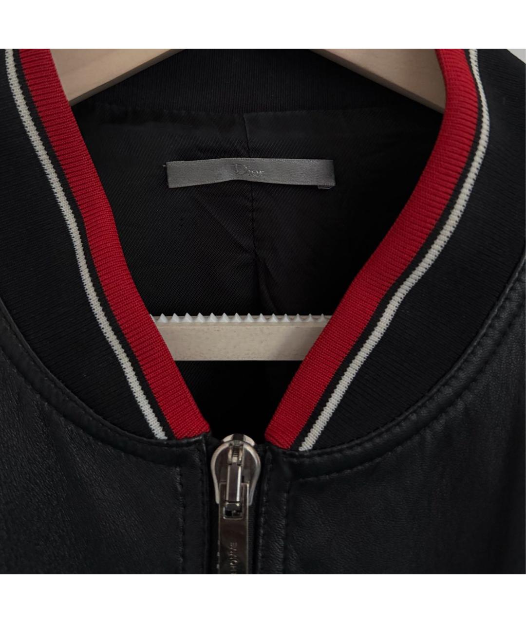 CHRISTIAN DIOR Черная кожаная куртка, фото 3