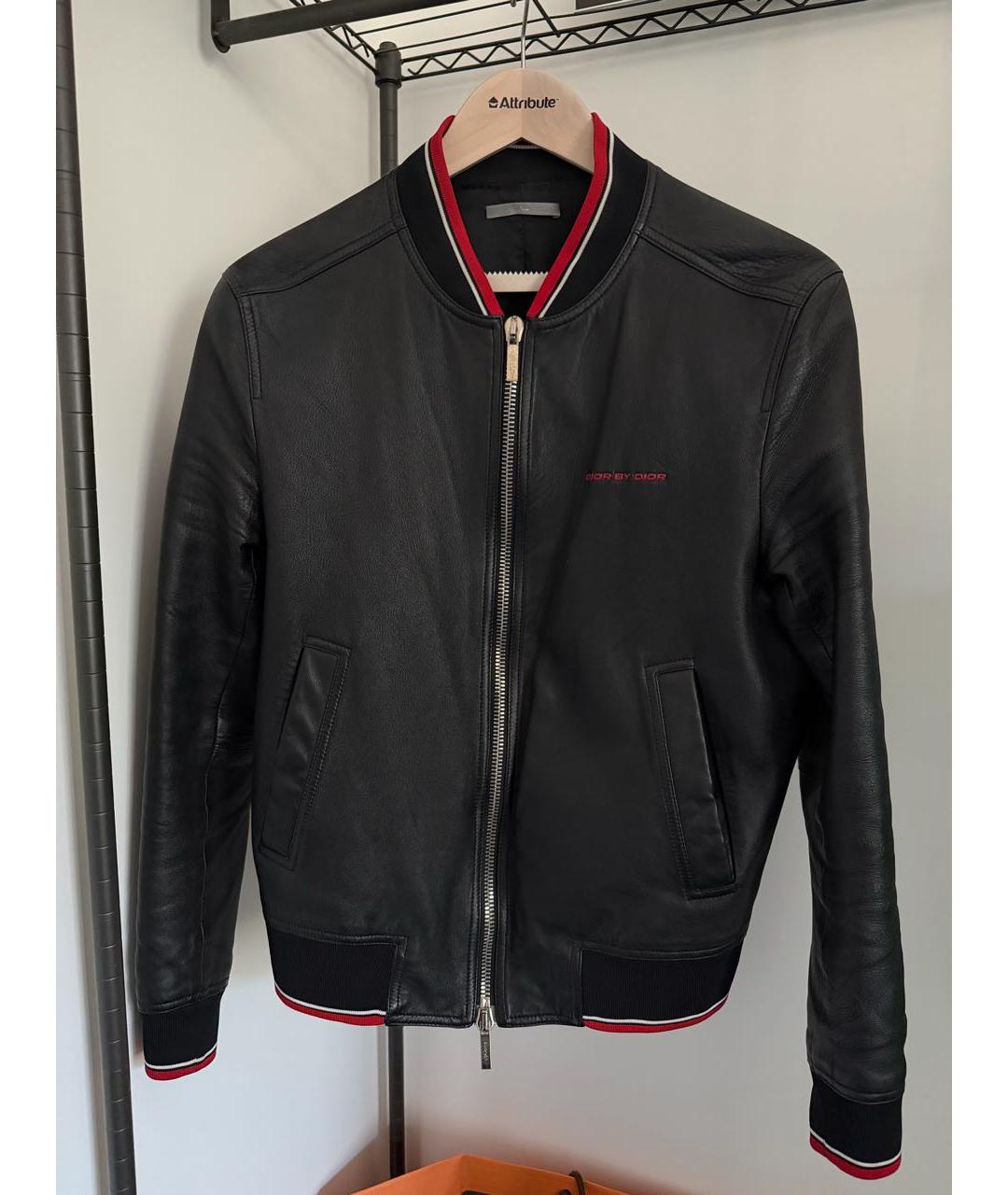 CHRISTIAN DIOR Черная кожаная куртка, фото 5