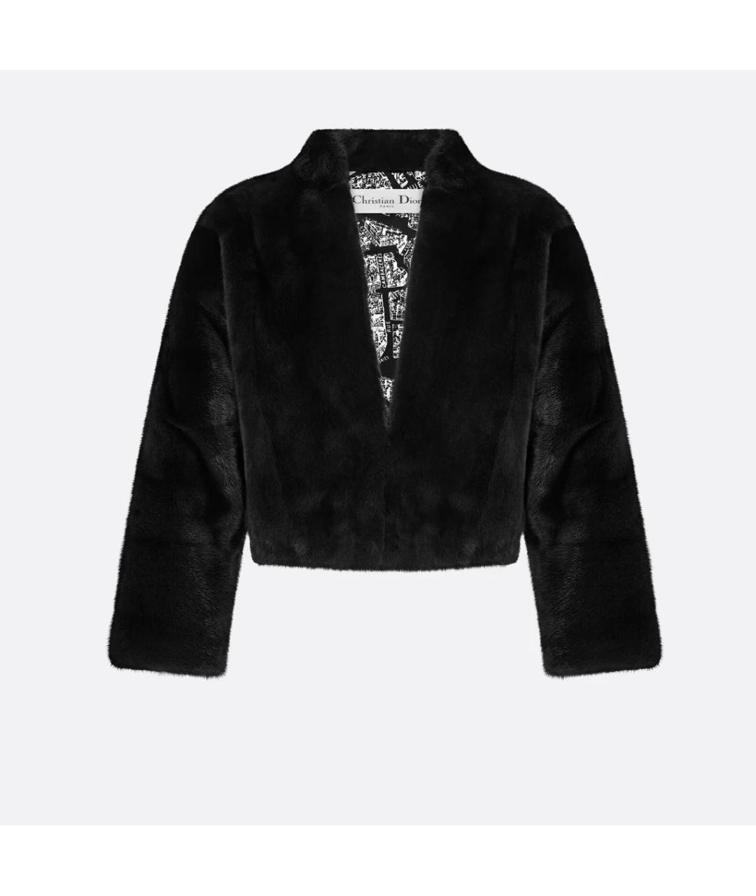 CHRISTIAN DIOR Черная меховая дубленка, фото 4