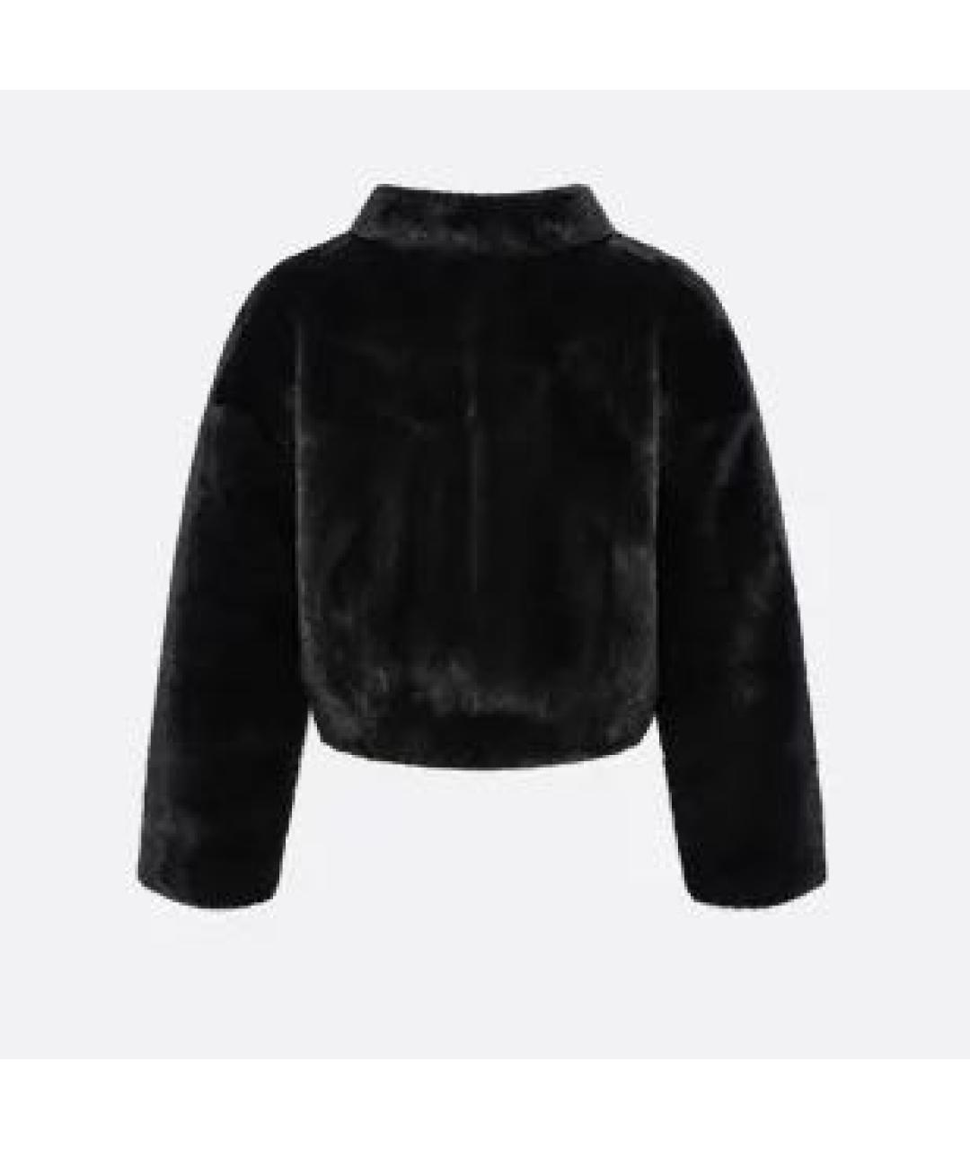 CHRISTIAN DIOR Черная меховая дубленка, фото 2