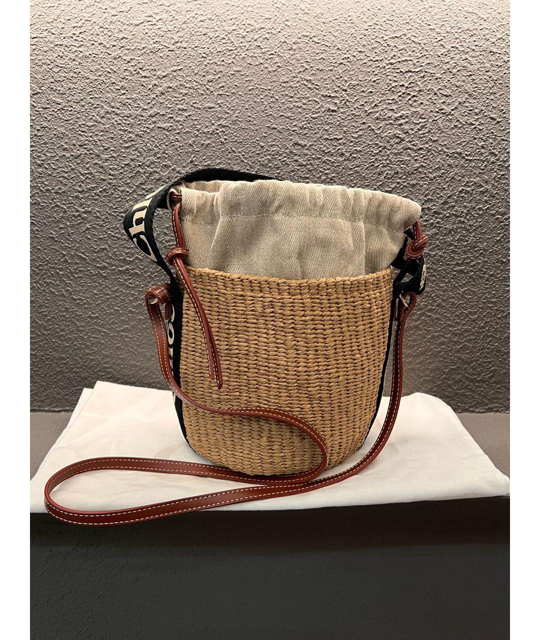 CHLOE Горчичная пелетеная сумка через плечо, фото 5