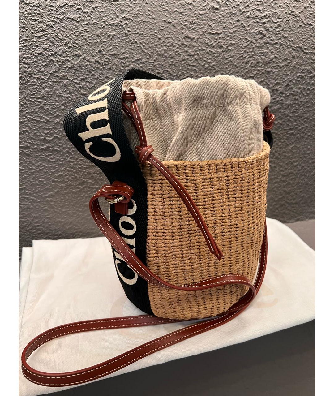 CHLOE Горчичная пелетеная сумка через плечо, фото 2