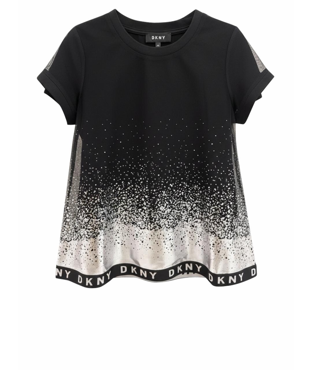 DKNY Черный полиэстеровый детская футболка / топ, фото 1