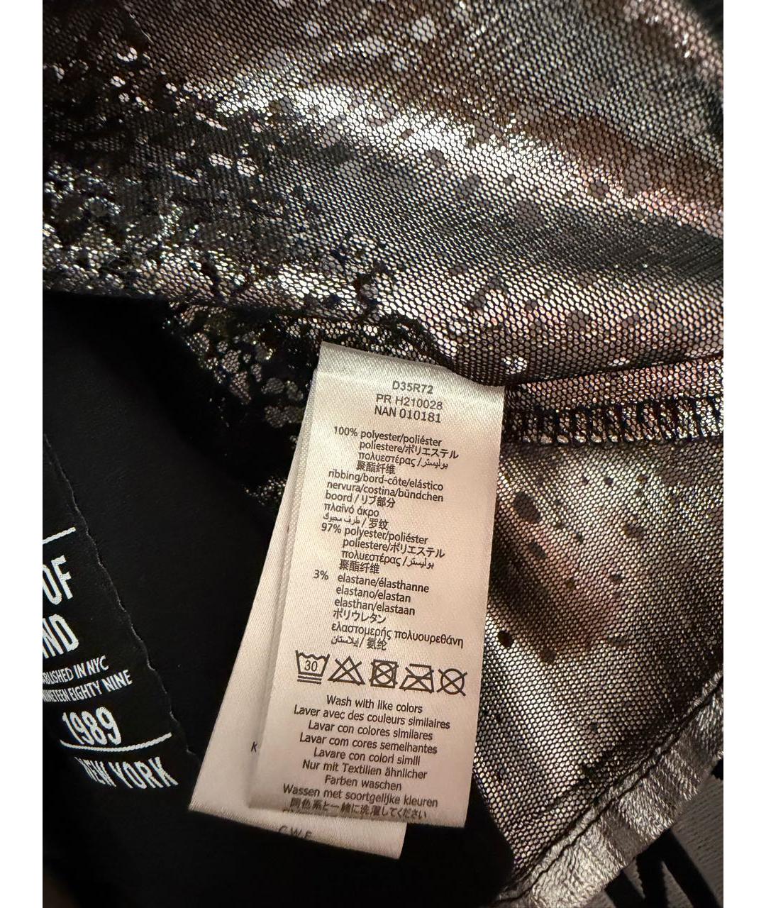 DKNY Черный полиэстеровый детская футболка / топ, фото 4