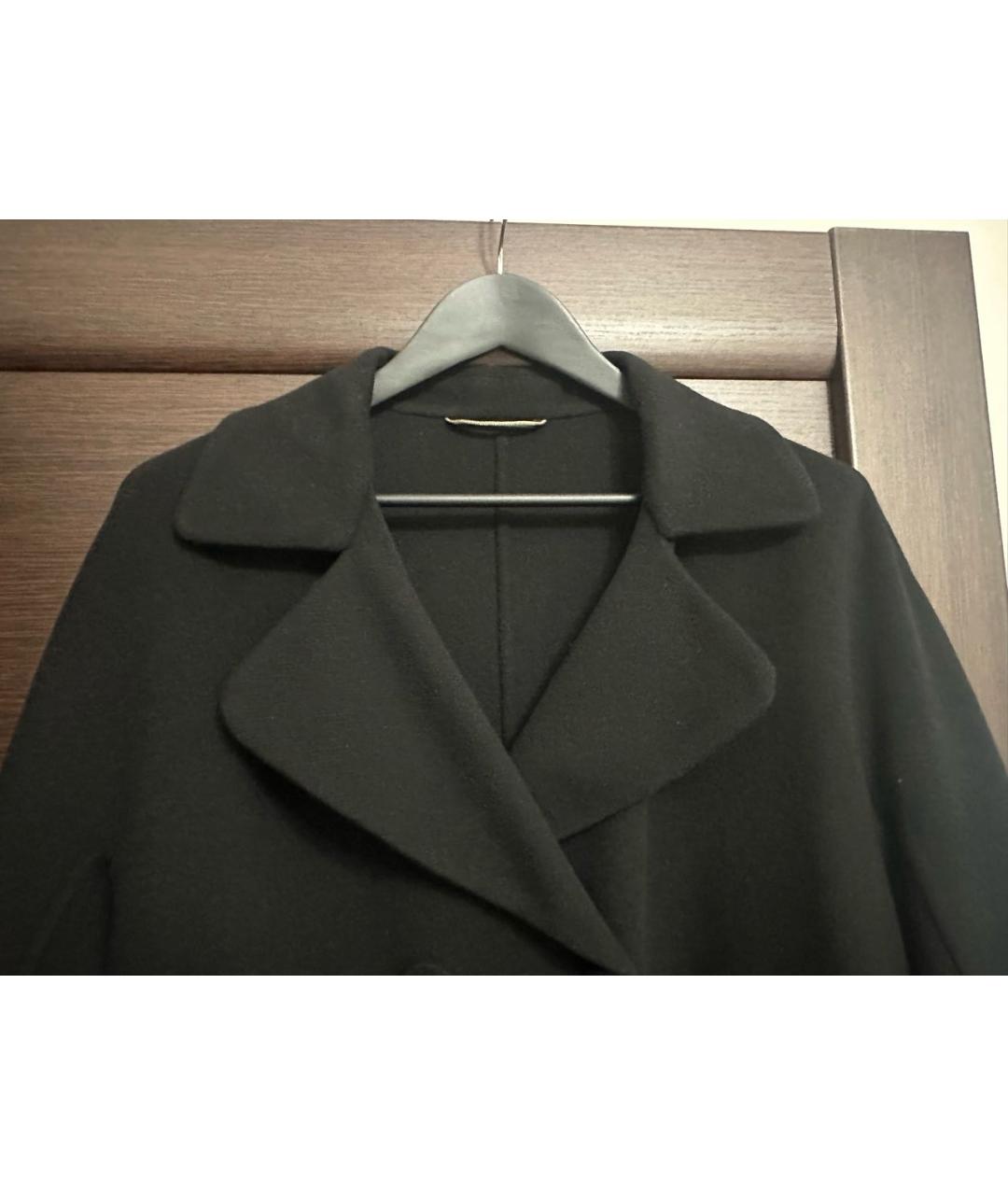 ERMANNO SCERVINO Черное кашемировое пальто, фото 4