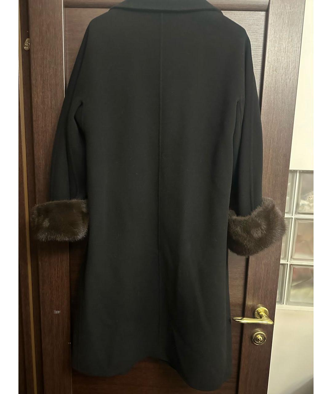 ERMANNO SCERVINO Черное кашемировое пальто, фото 2