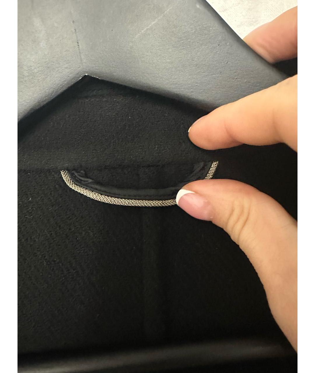 ERMANNO SCERVINO Черное кашемировое пальто, фото 8