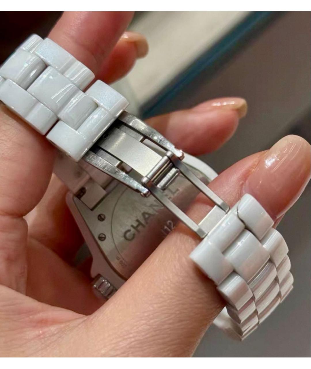CHANEL Белые часы, фото 4
