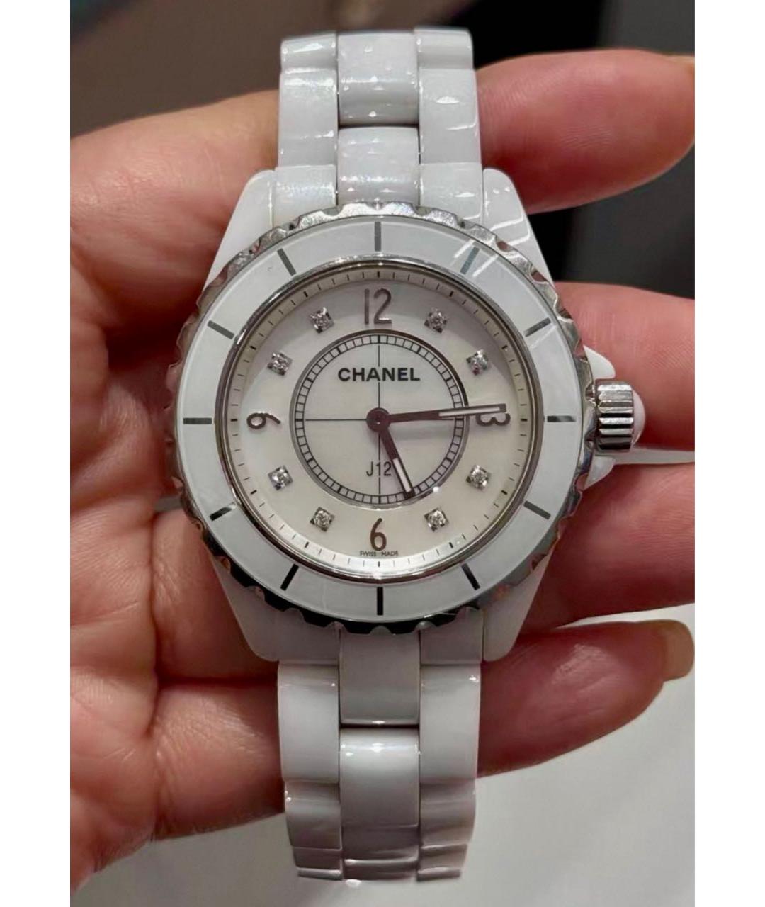CHANEL Белые часы, фото 2